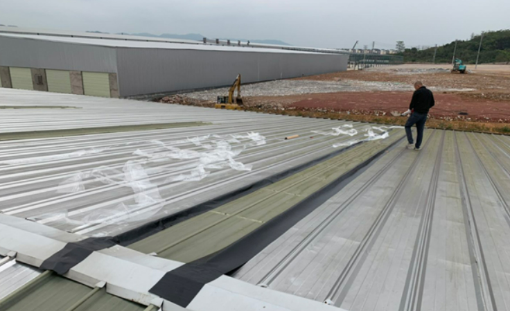 姜堰厂房屋面防水维修案例